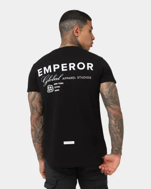 Stretchable Knit Street Trend Look Emperor Apparel Global After Dark T-Shirt Black