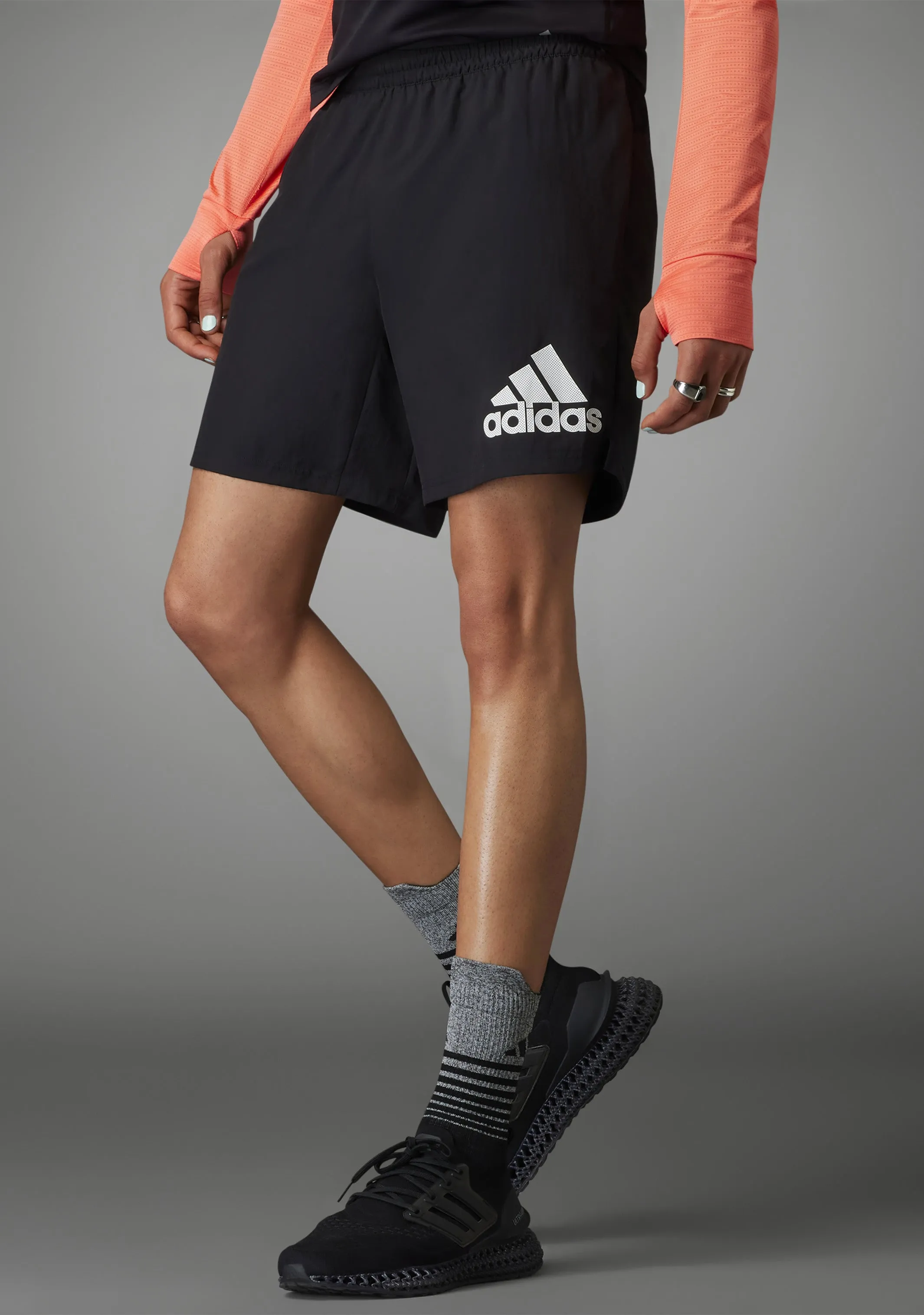 Flexible Waistline Adidas Men??s Run It 7 Inch Shorts