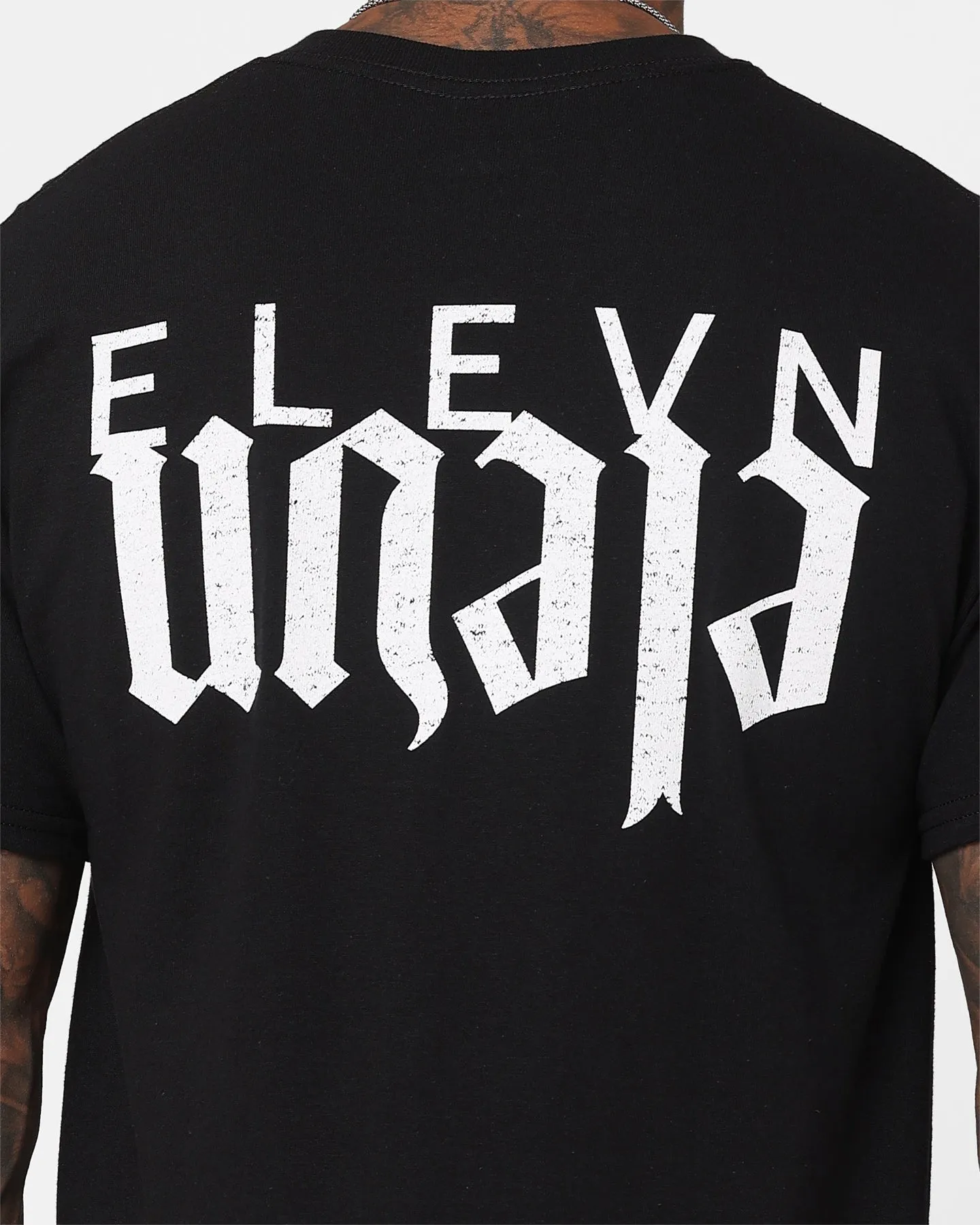 Elevn Clothing Co Upside T-Shirt Black Scoop neck