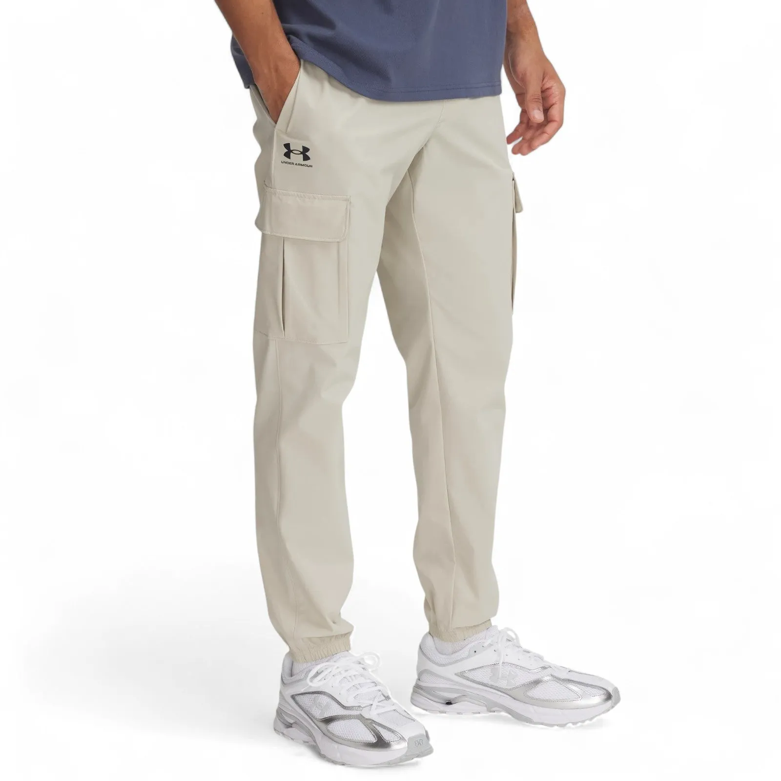 Under Armour Vibe Mens Woven Cargo Pants Yoga Leggings Capri
