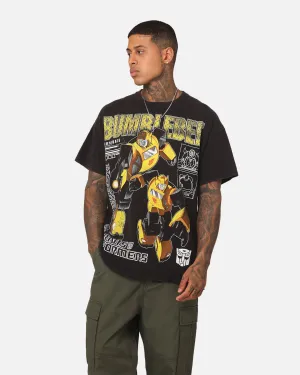 Comfy Essentials Plus size confidence Goat Crew X Transformers Bumble Bee Vintage T-Shirt Black Wash