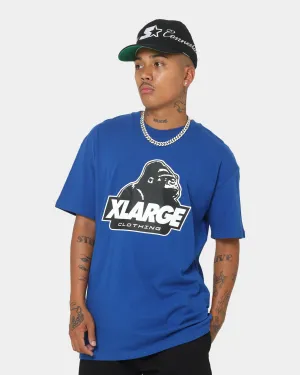Tight Fit Set In Sleeve XLARGE 91 Slanted Logo T-Shirt Blue/Black