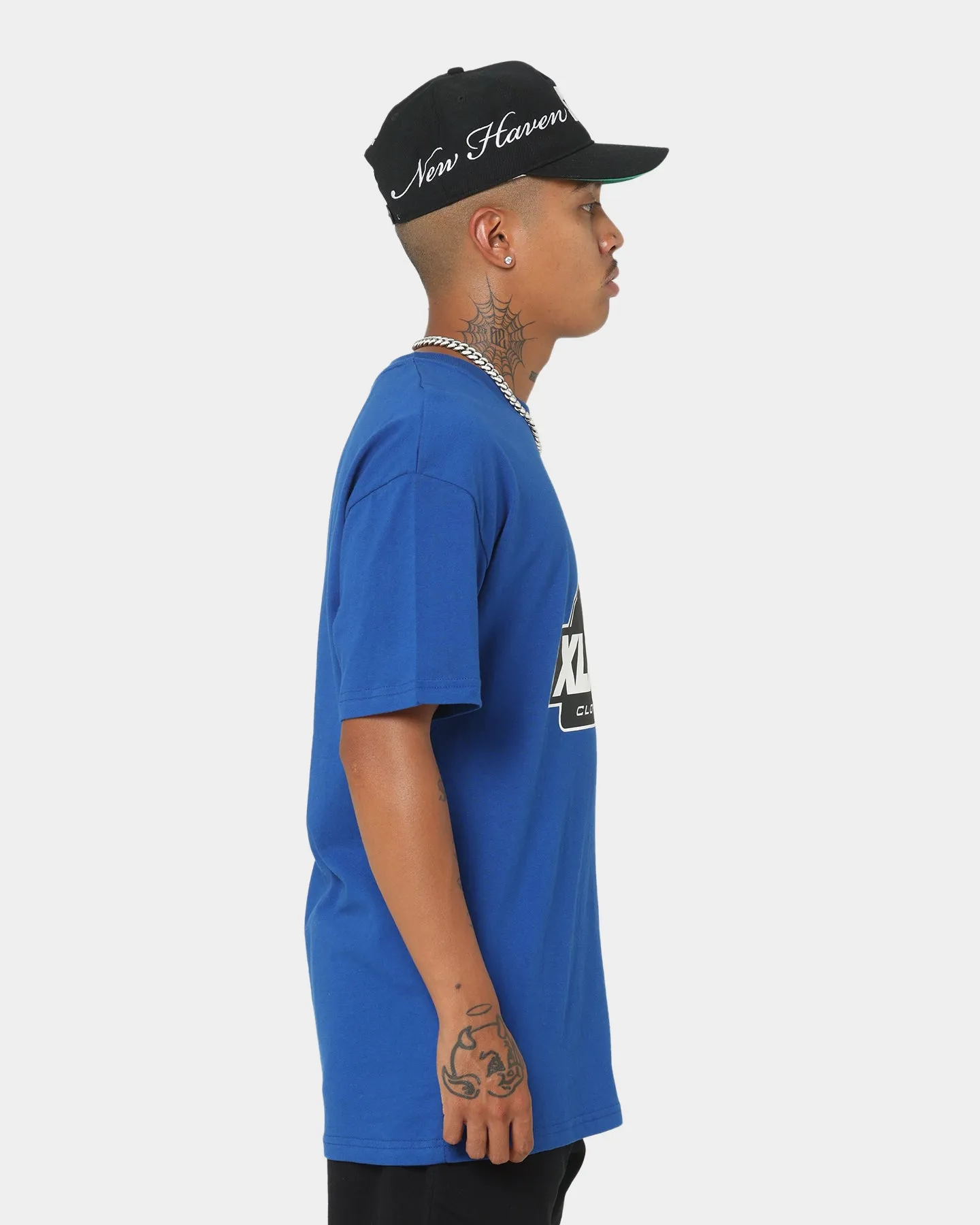 XLARGE 91 Slanted Logo T-Shirt Blue/Black Workout