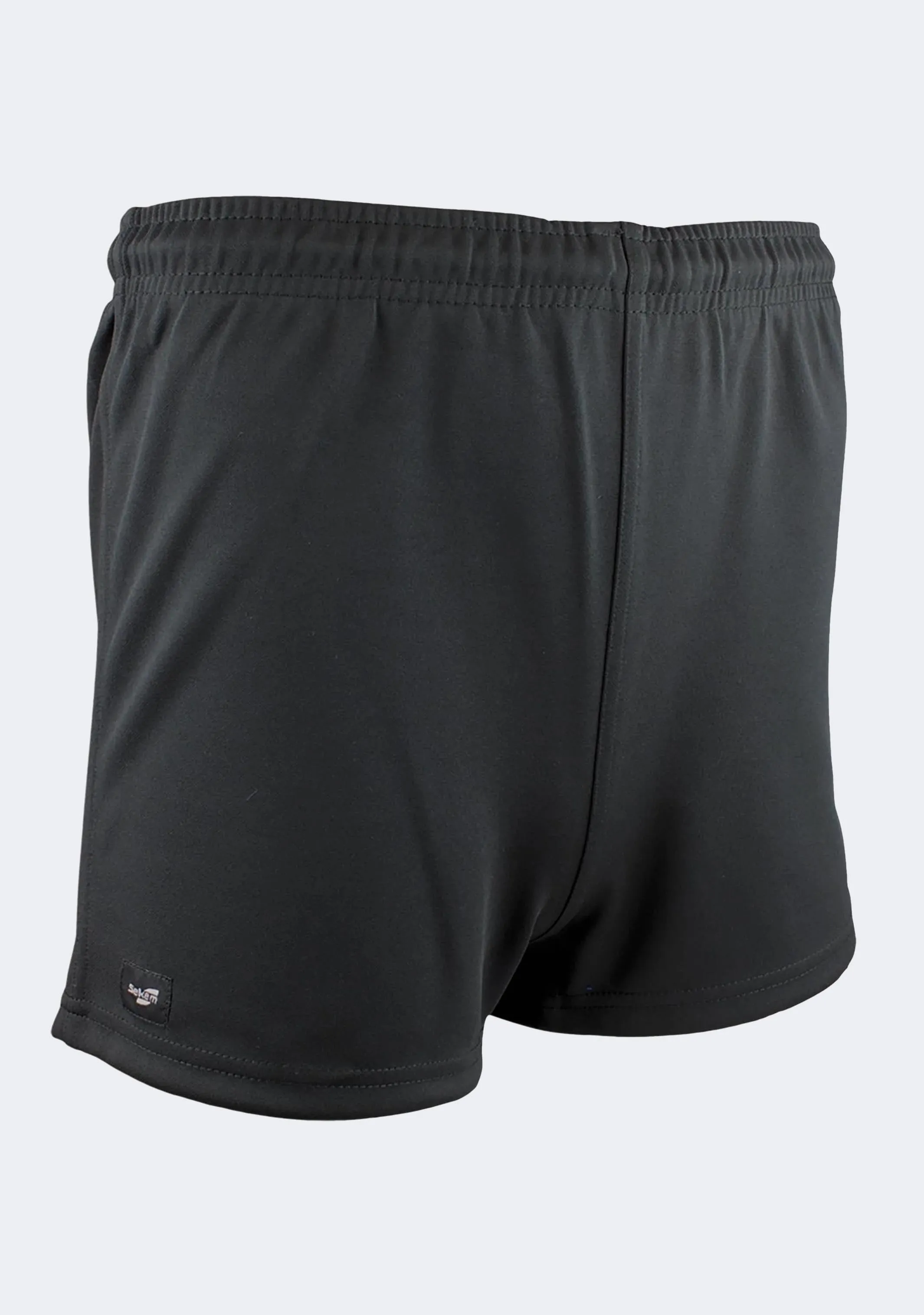 Reflective details Burley Sekem Men's Black Baggy Football Shorts