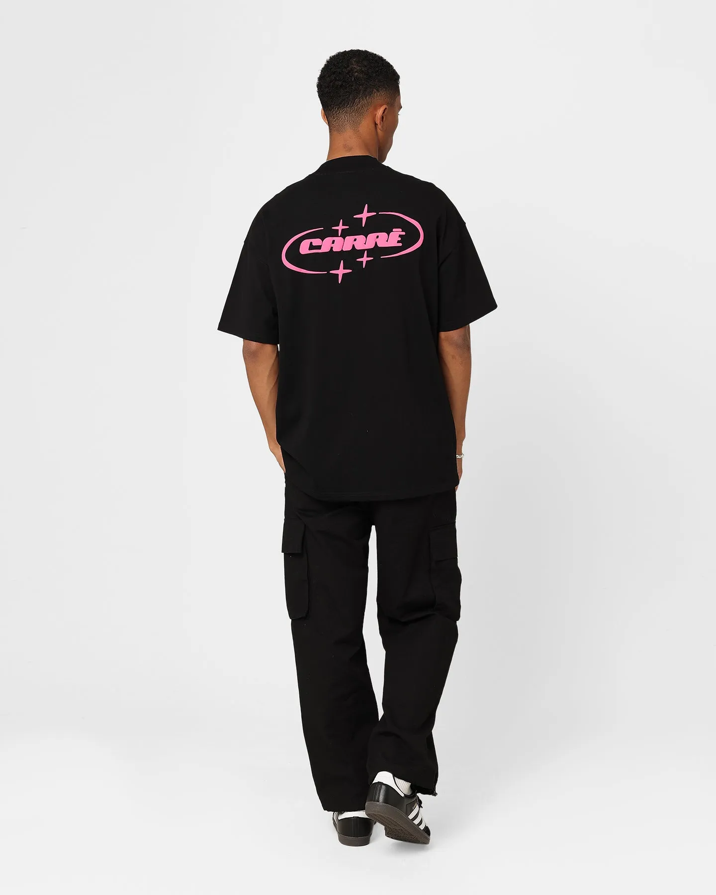 Carre 2K Heavyweight Oversized T-Shirt Black High Quality Printing Water Based Ink