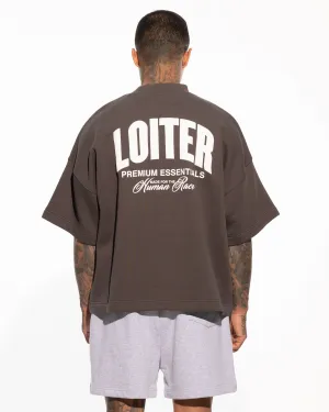 Loiter Essential Spire T-Shirt Charcoal Perfect Layering