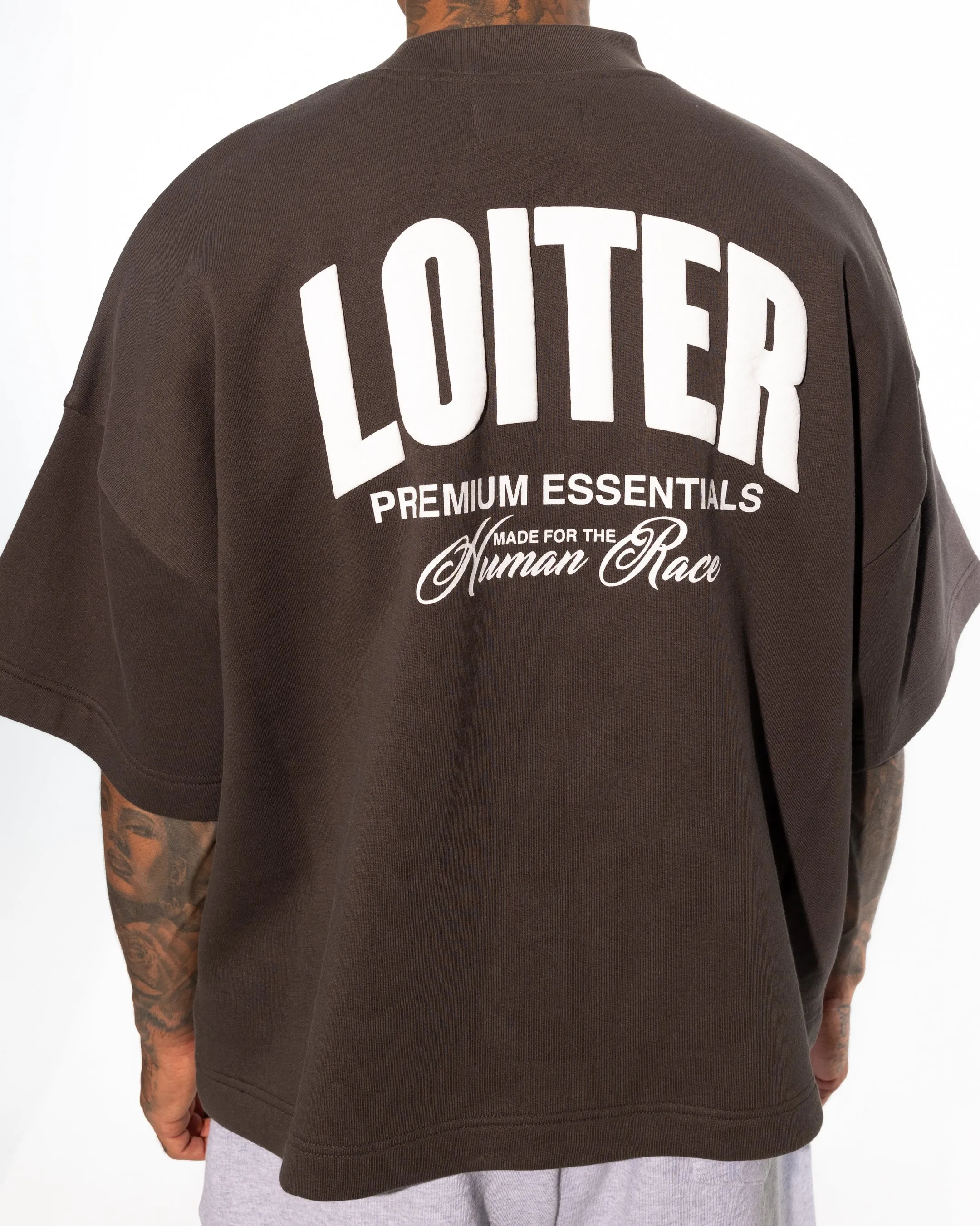 Loiter Essential Spire T-Shirt Charcoal Essential layering piece