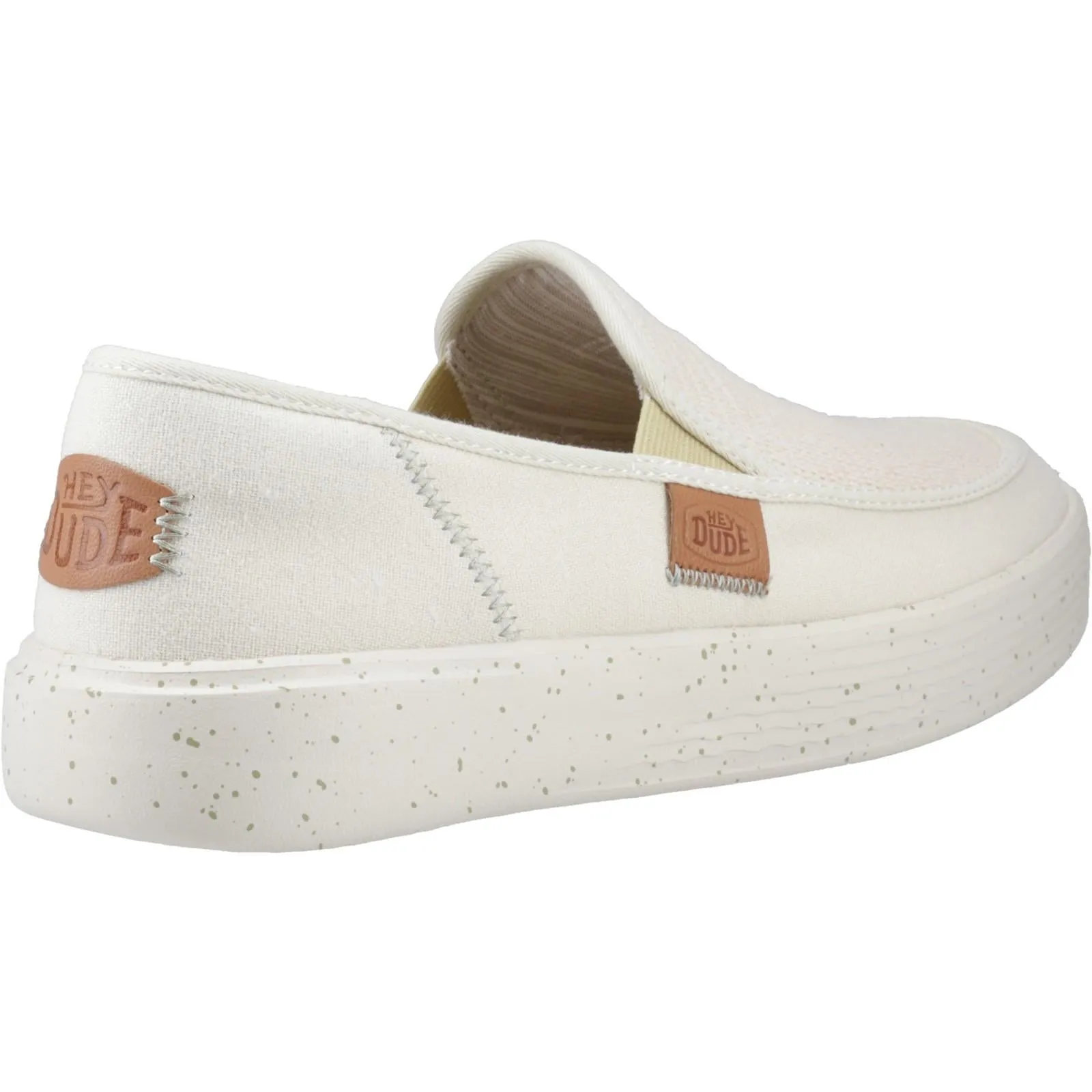 HEYDUDE Mens Sunapee Coastline Shoe Bone Comfort Upper