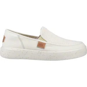 New Drop HEYDUDE Mens Sunapee Coastline Shoe Bone