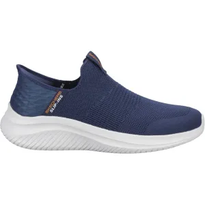 Skechers Mens Ultra Flex 3.0 Smooth Step Wide Trainers Navy Pure Black