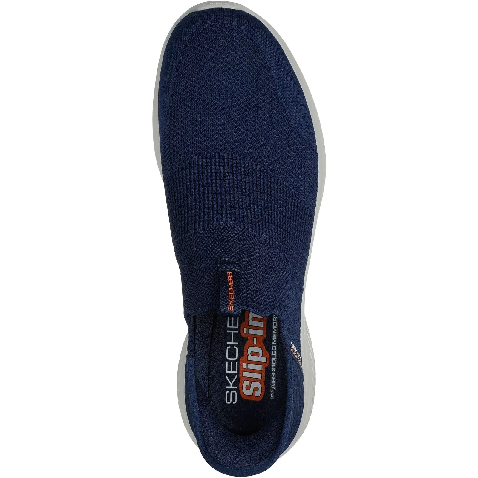 Skechers Mens Ultra Flex 3.0 Smooth Step Wide Trainers Navy Office Smart