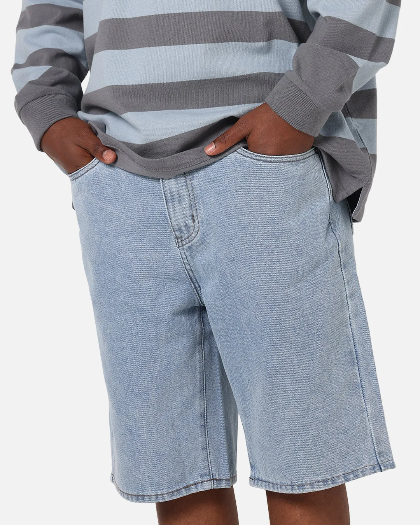 Comfy Layers S Double Denim Standard Shorts Super Light