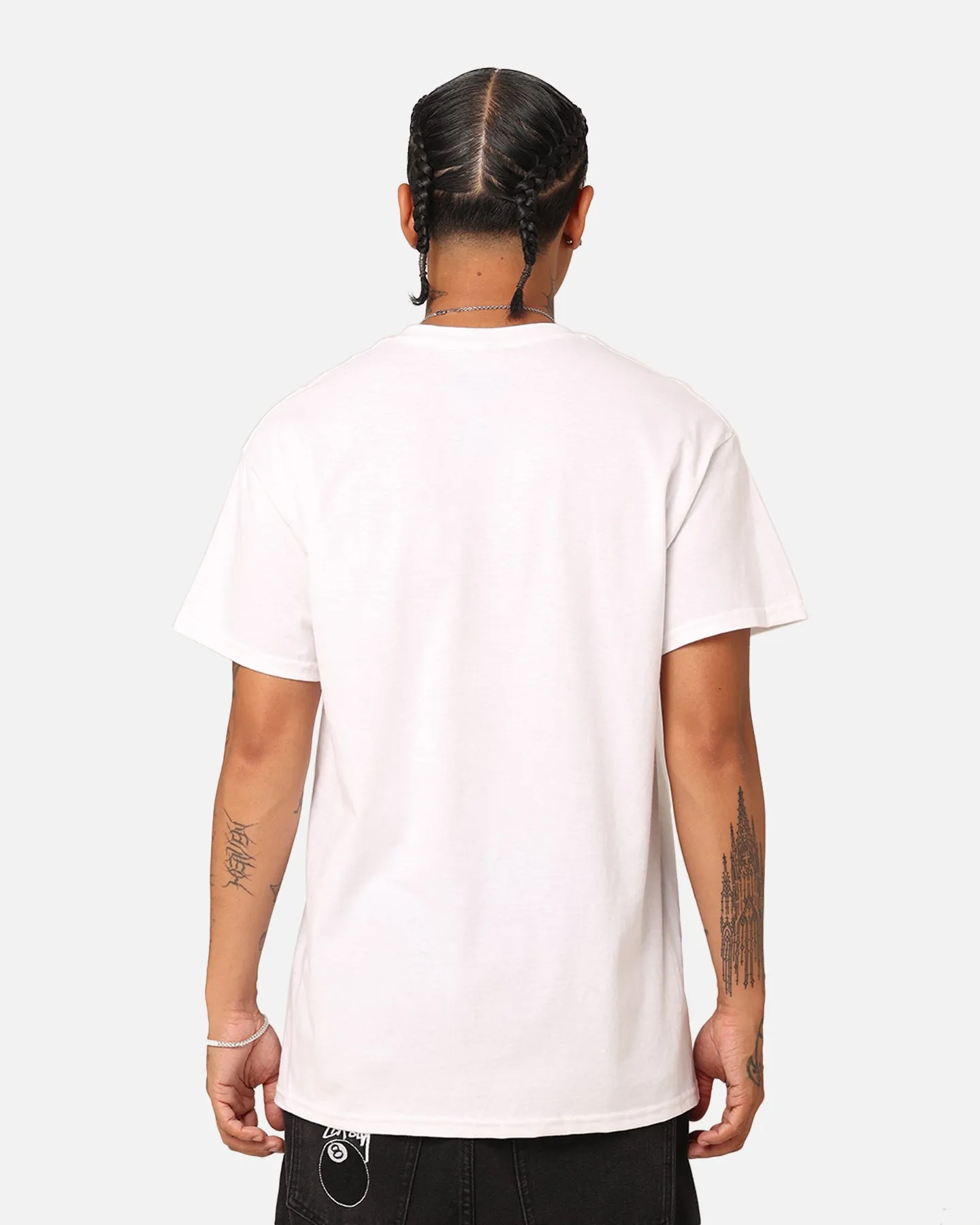 Bold and Comfortable Abrasion Resistant Fabric Crooks & Castles Racing T-Shirt White