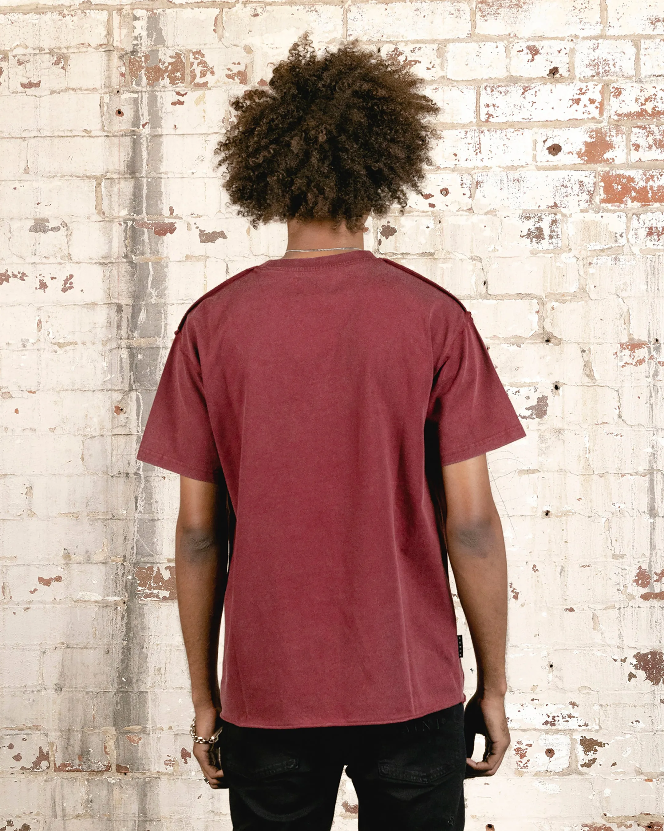 Saint Morta State Of Morta Appliqu?? T-Shirt Vintage Lava Preppy