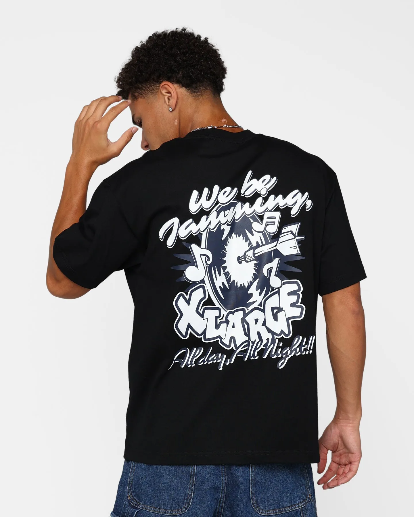 Smooth Finish X-Large Funky Records T-Shirt Black