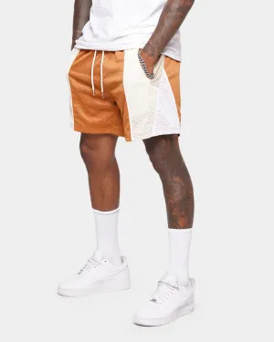 AntiStaticCoating Wide-leg cut XXIII Thomas Colour Block Shorts Brown/Beige