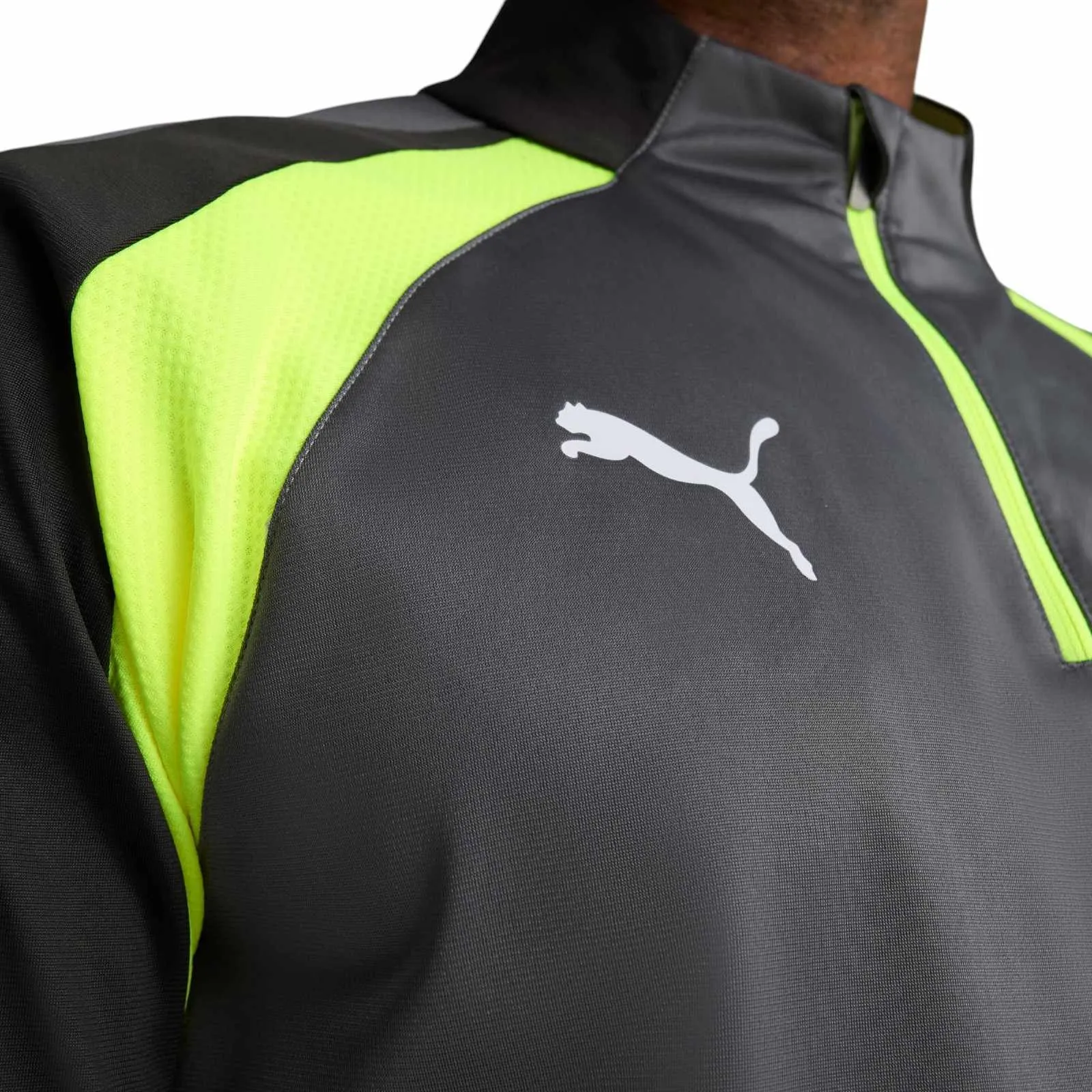 Puma IndividualLiga Mens Half-Zip Long Sleeved Training Top Sunset Scene