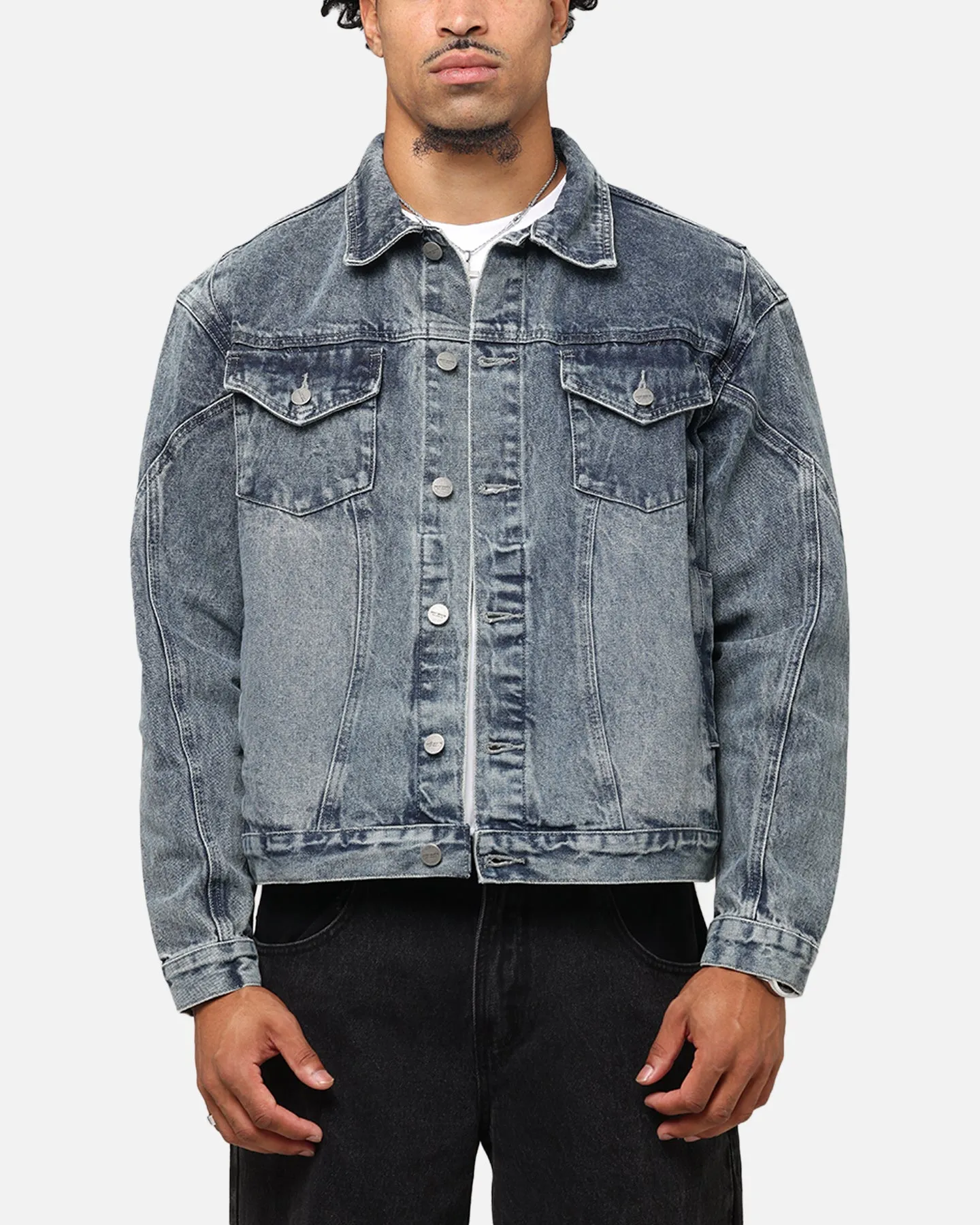 Saint Morta Armoury Denim Jacket Dirty Denim desert