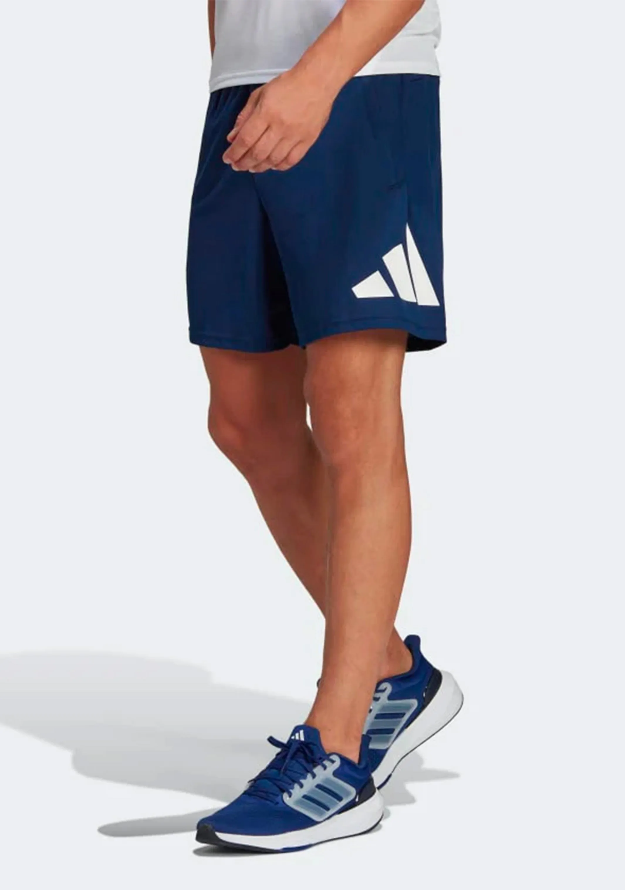 Adidas Men's Train Essential Logo Shorts Stretch Wear Performance Look