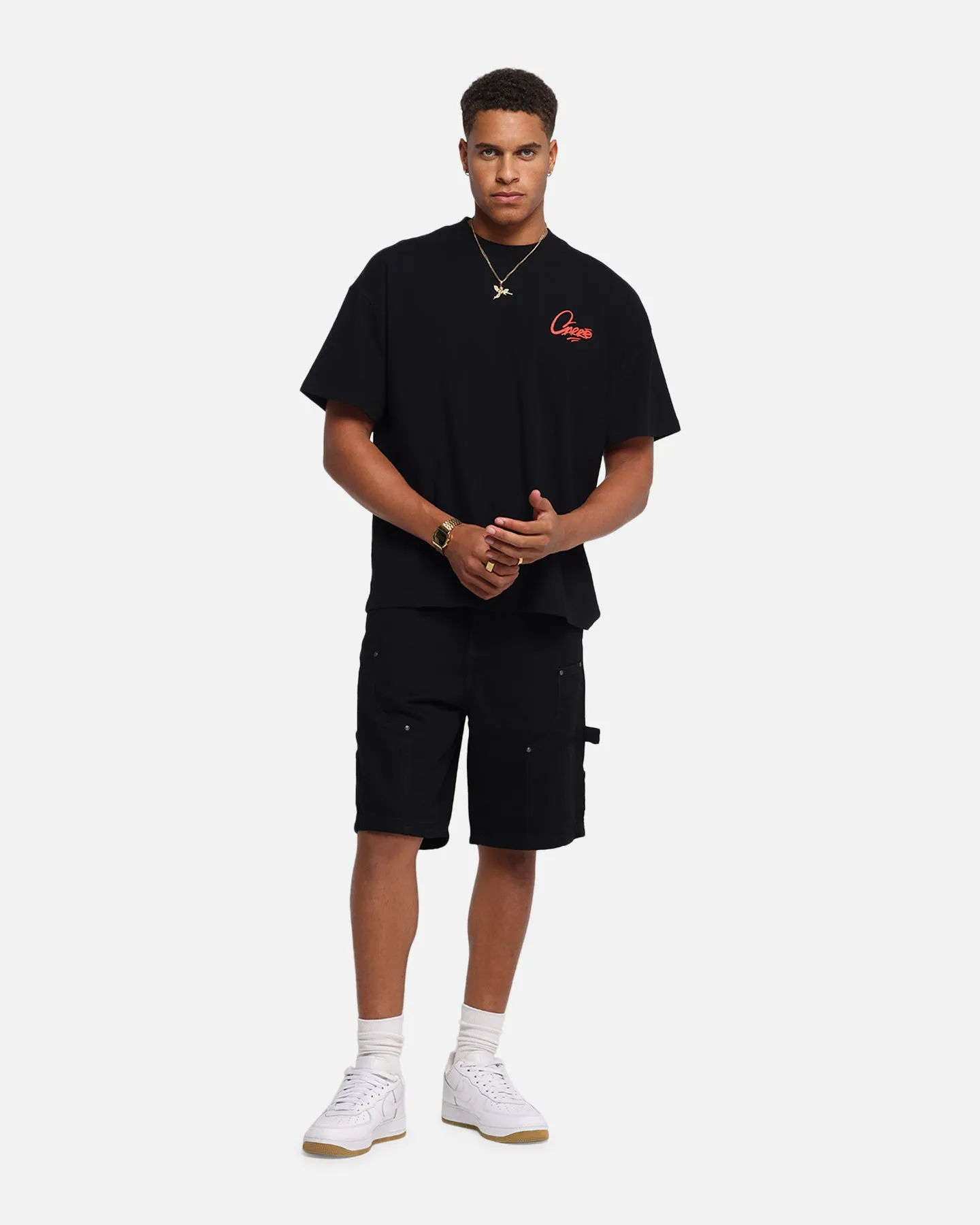 Transitional Style Work Essential Carre Weatherwear Carpenter Jorts Black