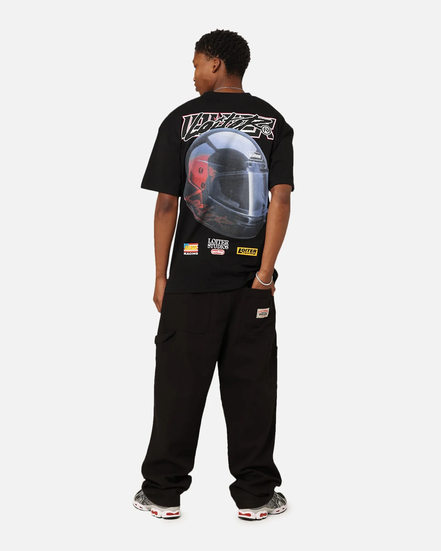 Loiter Motorsport T-Shirt Black Non Toxic Materials Airflow Ventilation