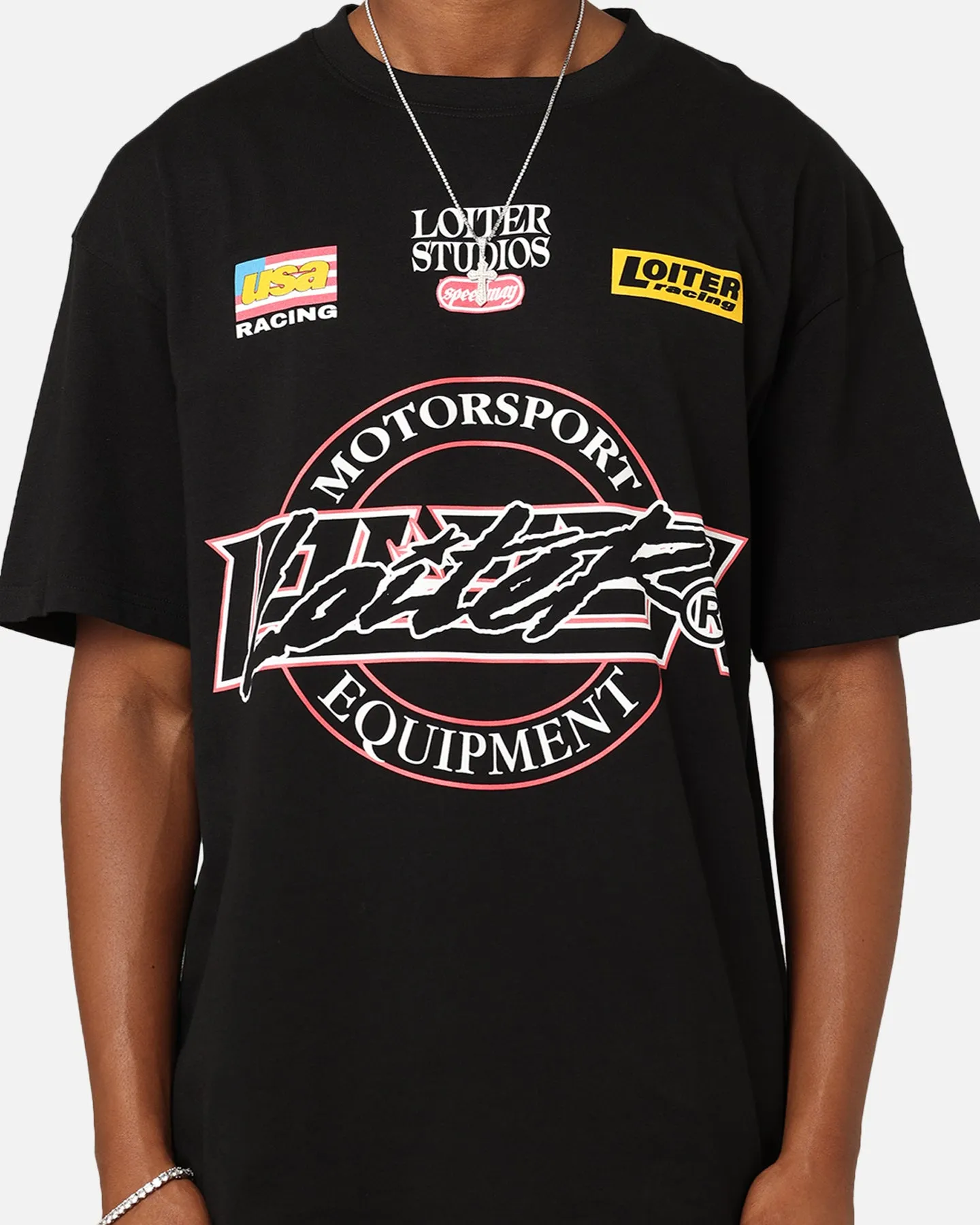 Loiter Motorsport T-Shirt Black Premium Material