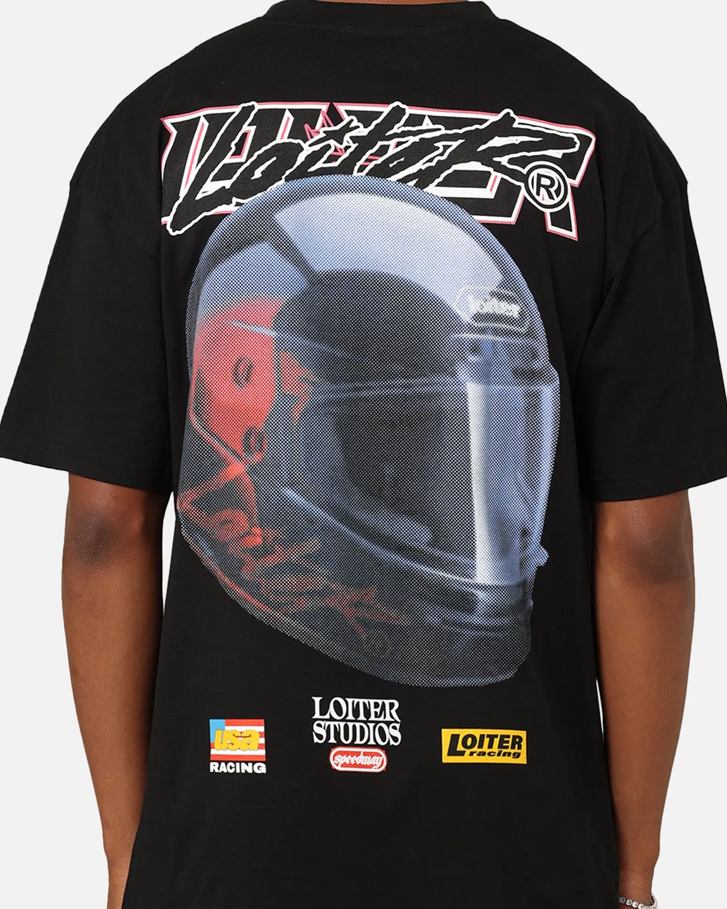 Light Wear Customizable Loiter Motorsport T-Shirt Black