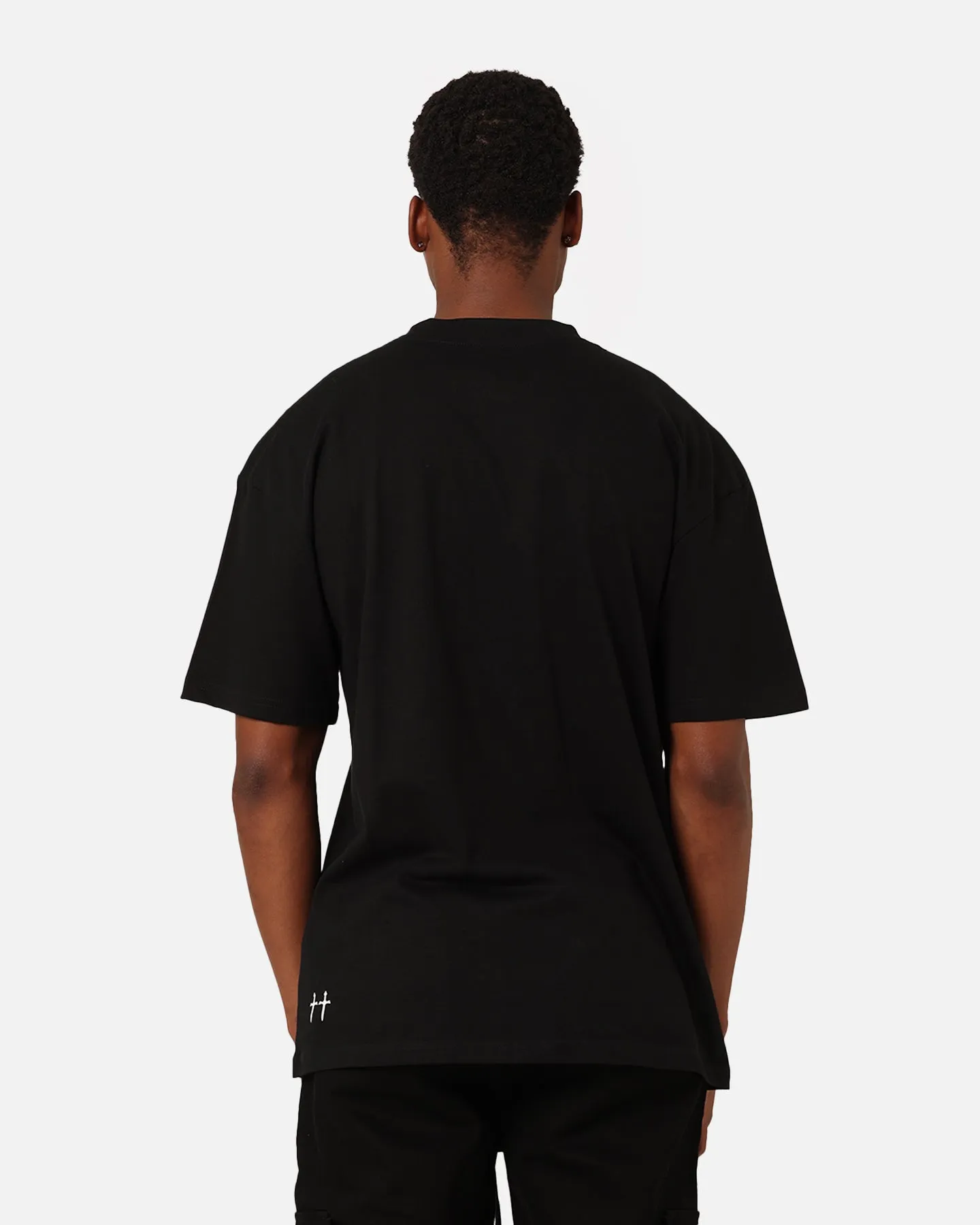 Saint Morta Faded T-Shirt Black Perfect Layer Wear Modern Layering