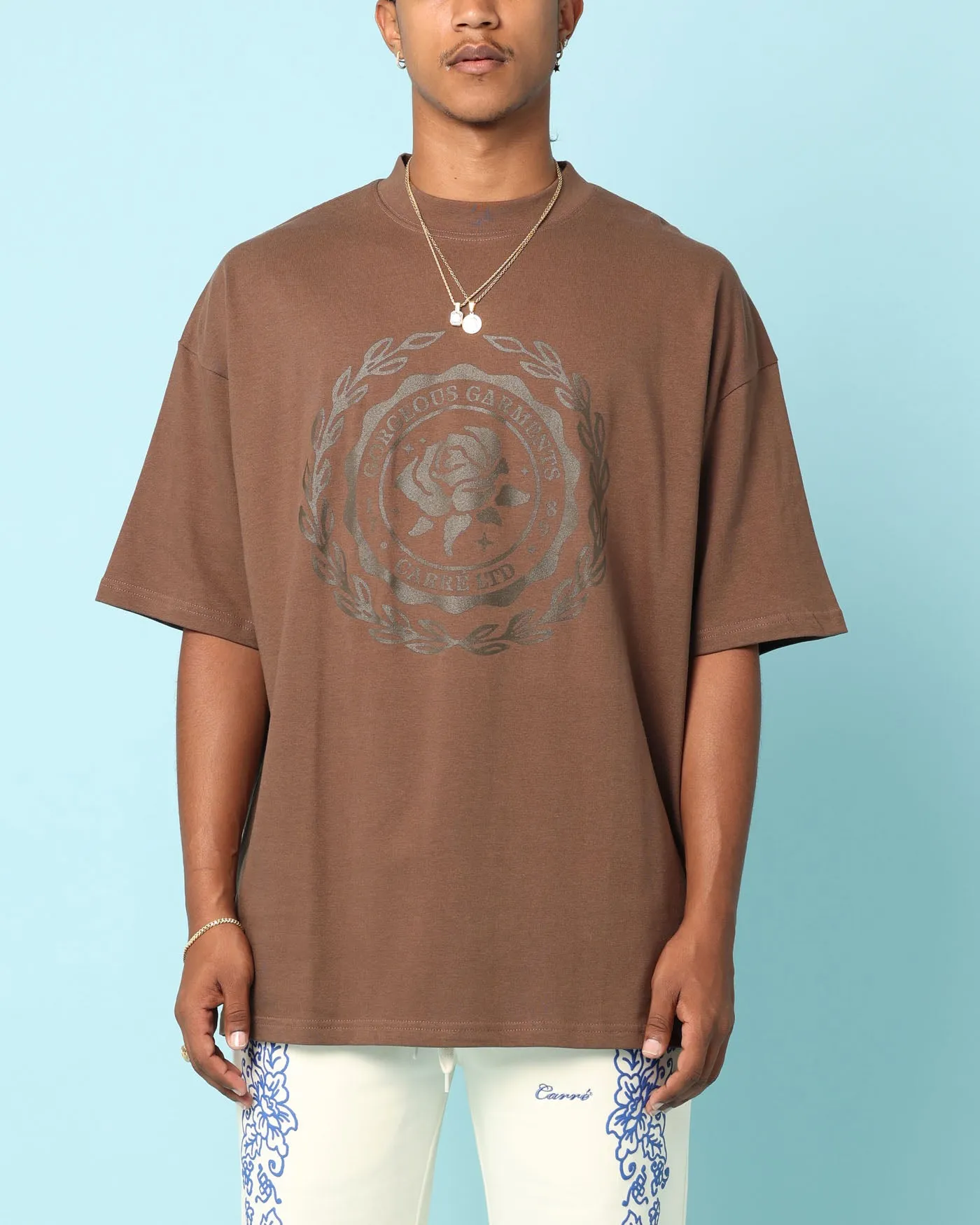 Bold and Comfortable Comfort Design Carr?? Gorgeous Oversized T-Shirt Brown
