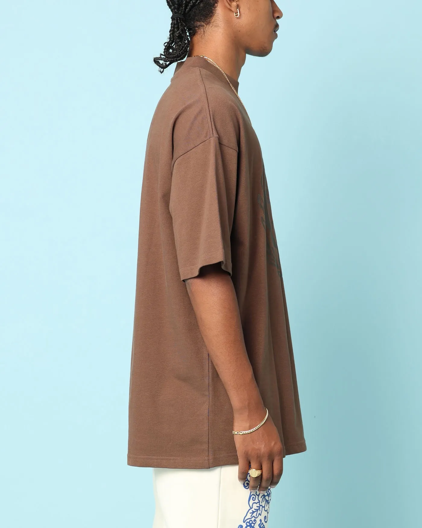 Perfect Style Everyday Outfit Carr?? Gorgeous Oversized T-Shirt Brown