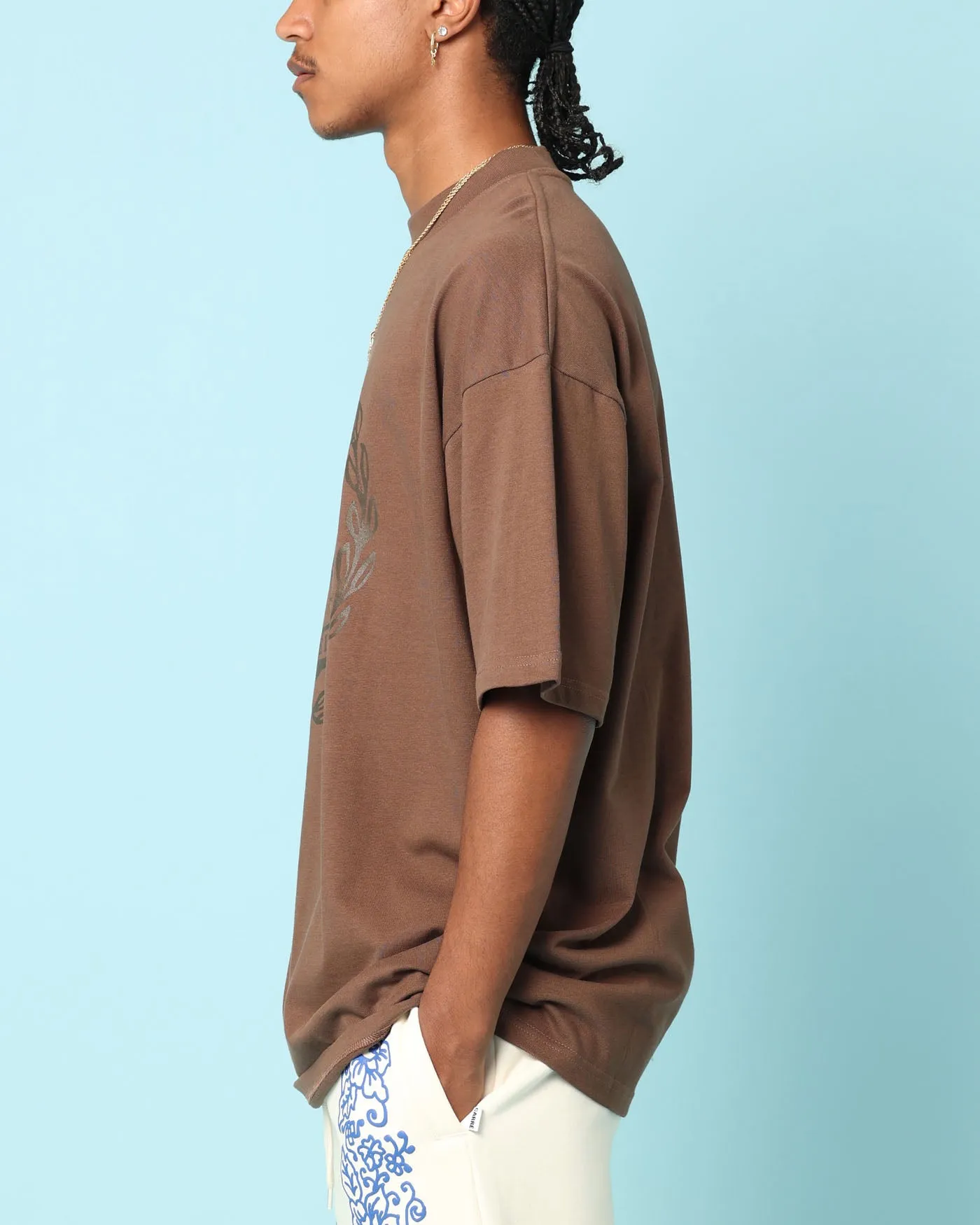 Lint Resistant Surface Carr?? Gorgeous Oversized T-Shirt Brown