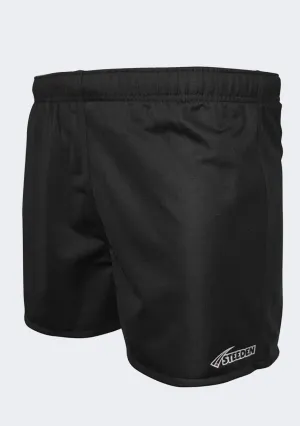 Steeden Men??s Rugby League Shorts Black Mood Piece