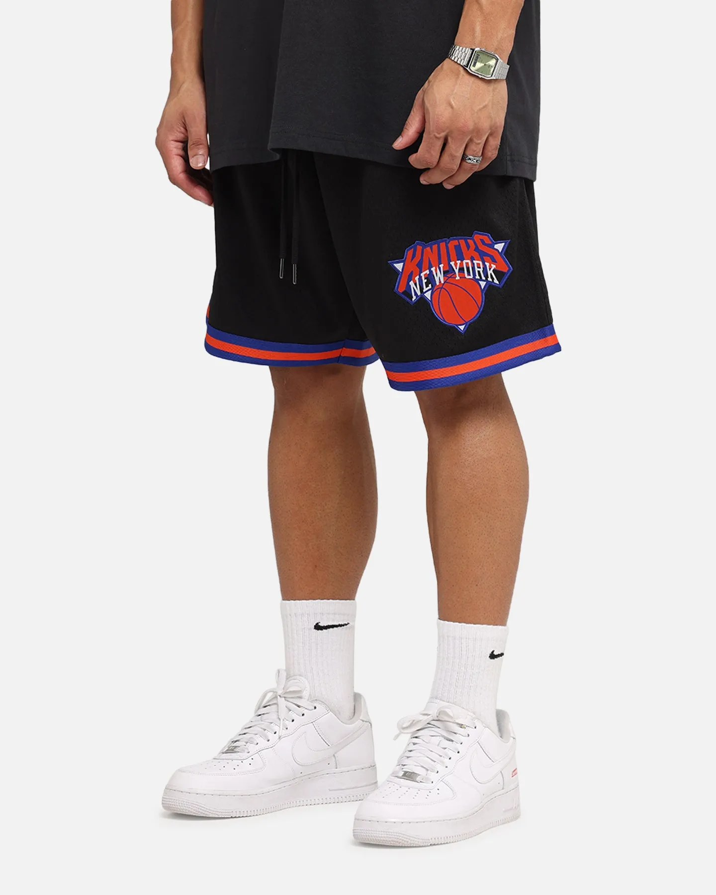 Mitchell & Ness New York Knicks Shooting Shorts Black Snag Free Material