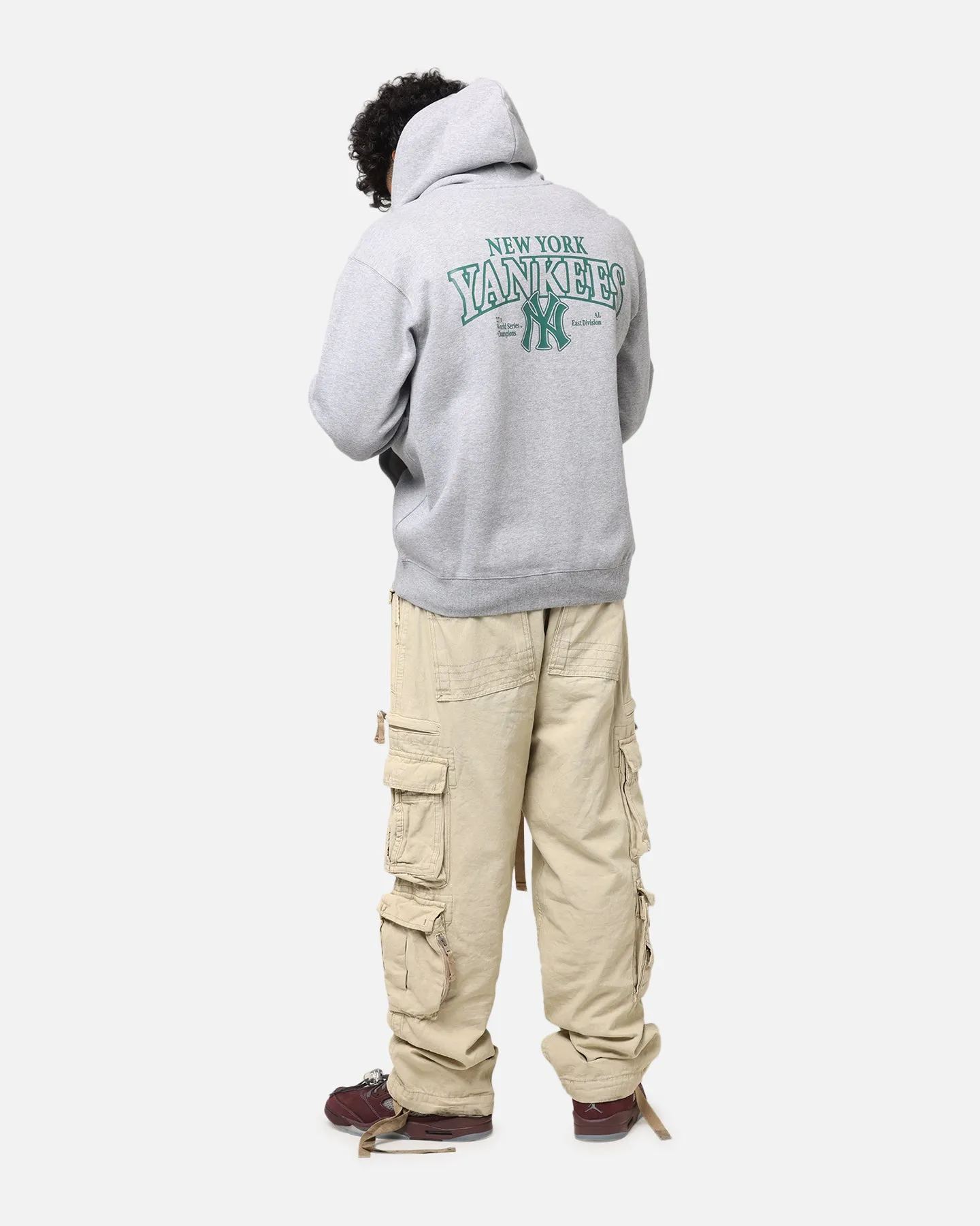 Majestic Athletic New York Yankees Murcer Arch Hoodie Grey Marle youth choice