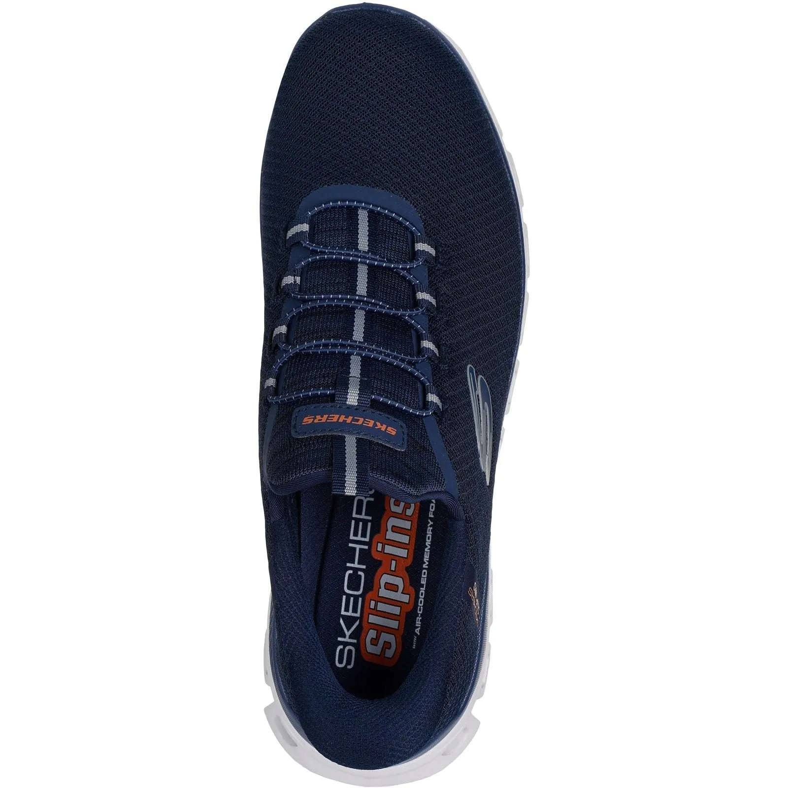Shock absorption Swim Ready Skechers Mens Glide-Step Noxus Trainer Navy
