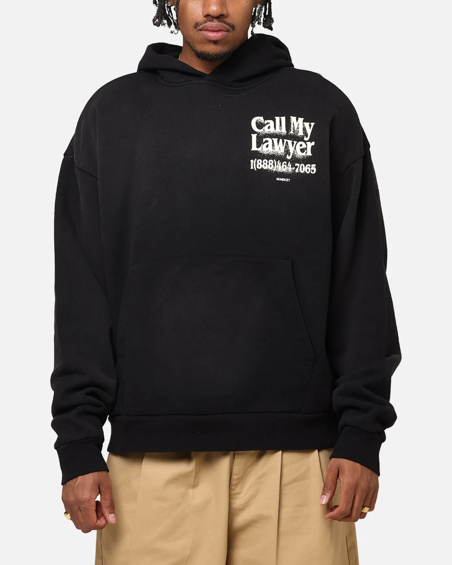 Yoga wear Market Call My Lawyer 3D Hoodie Black