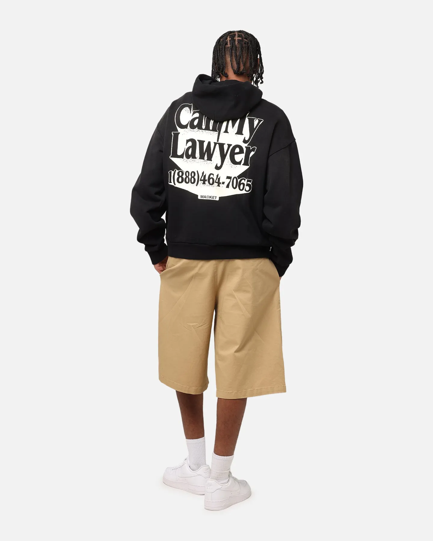 Market Call My Lawyer 3D Hoodie Black Senior Ribbon Details