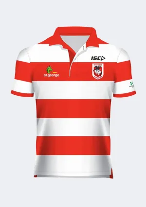 Multipanel Construction Trendy Outfit ISC Men's St George Illawarra Dragons Striped Polo