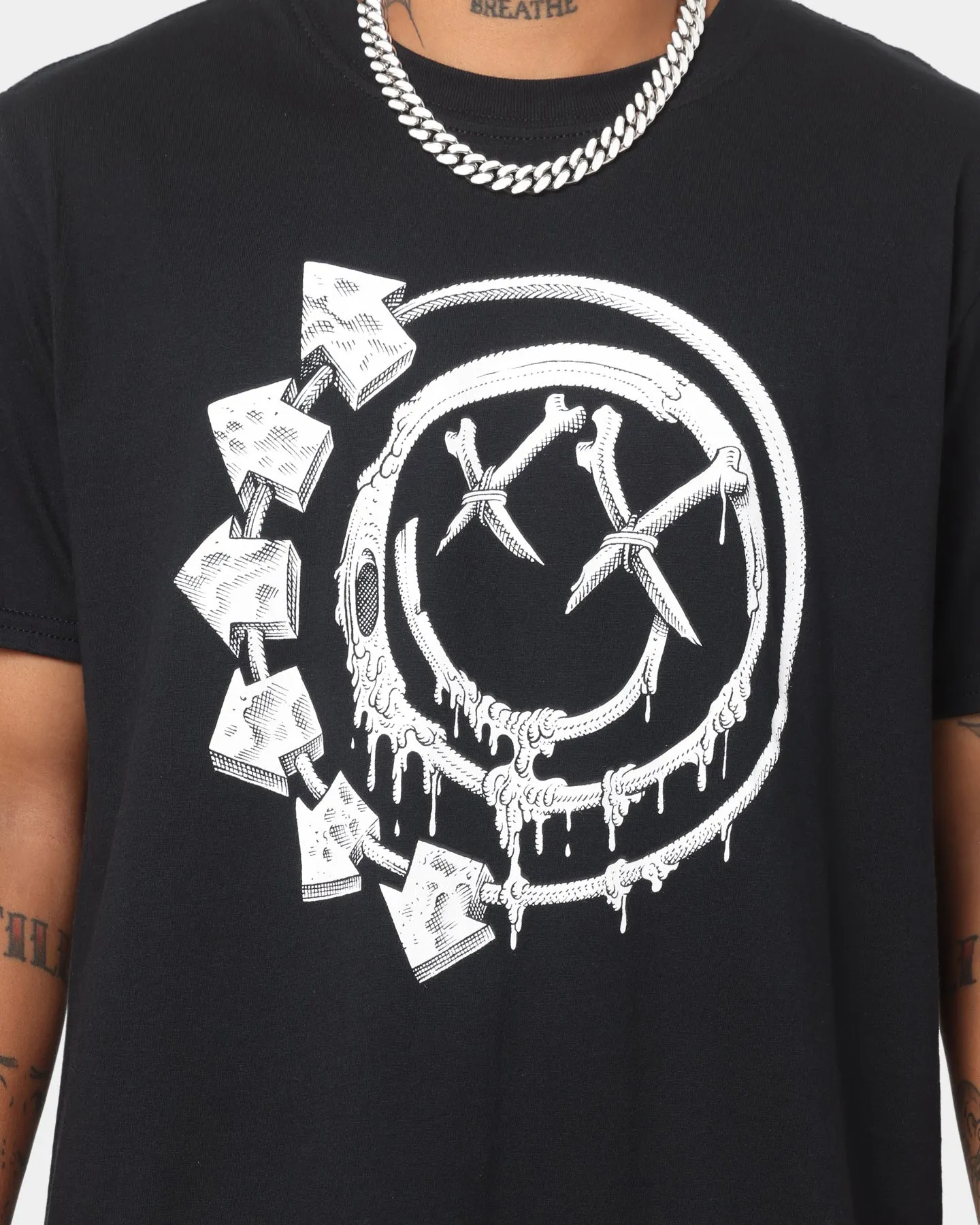Blink 182 Bones T-Shirt Black EcoFriendlyDyes Anti Static Fabric