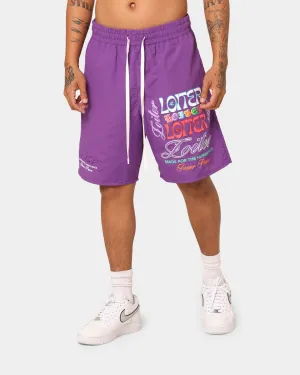 Loiter Forbidden Walk Shorts Purple Freestyle Fit