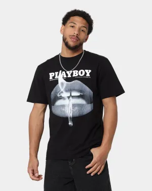Comfortable Anti Static Finish Playboy Monotone Original Fit T-Shirt Black