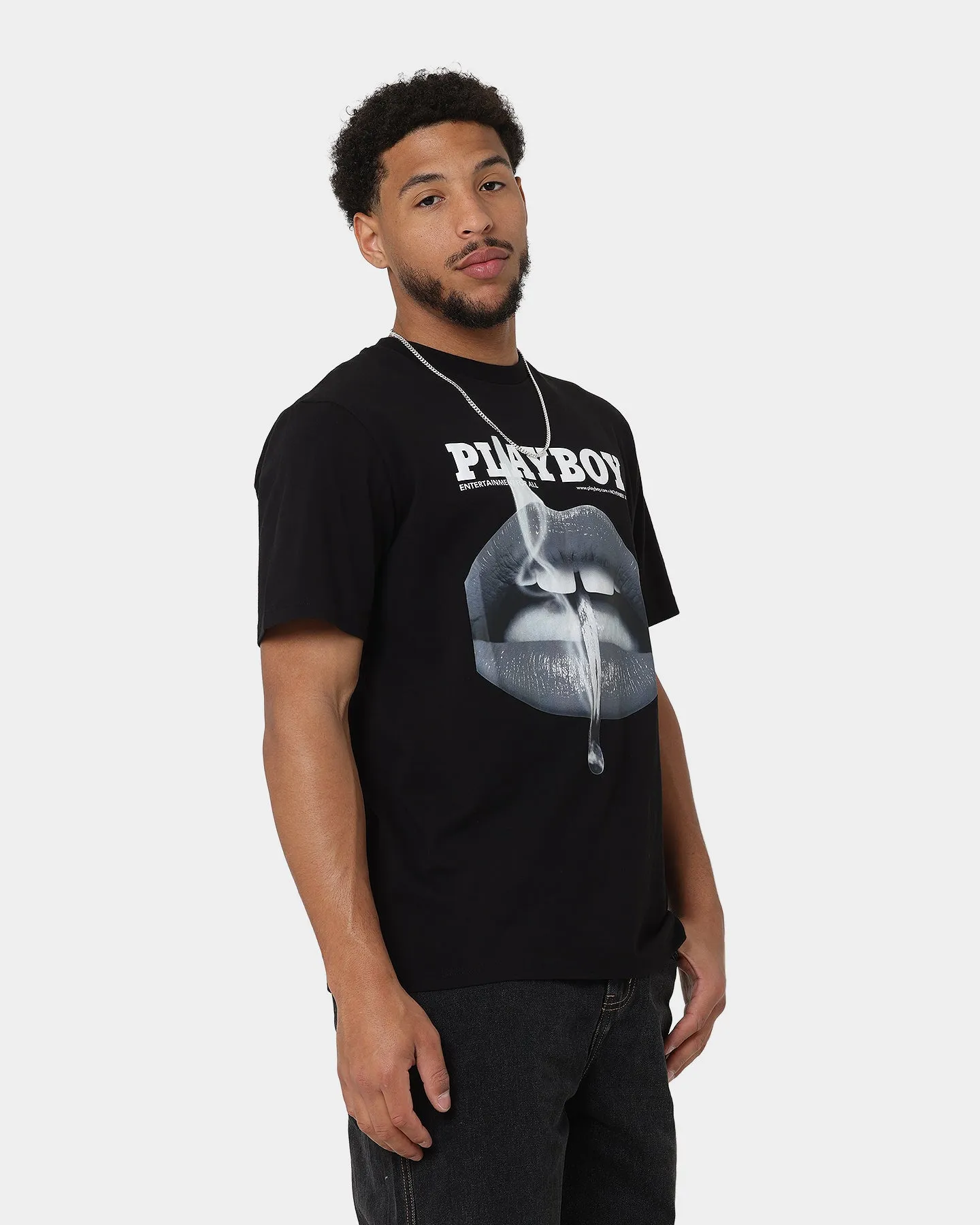 Playboy Monotone Original Fit T-Shirt Black Comfortable and stylish