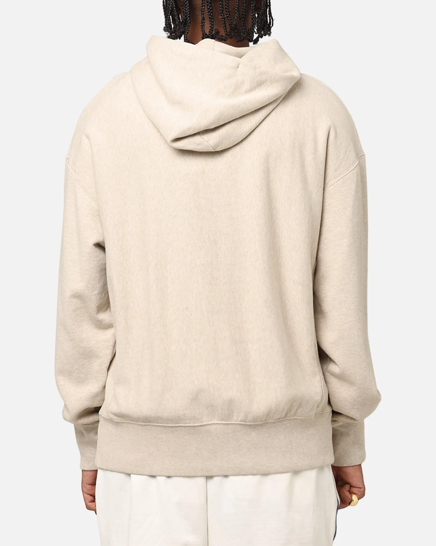 Champion Vintage Logo Sweatshirt Hoodie Oatmeal Heather Durable Quality