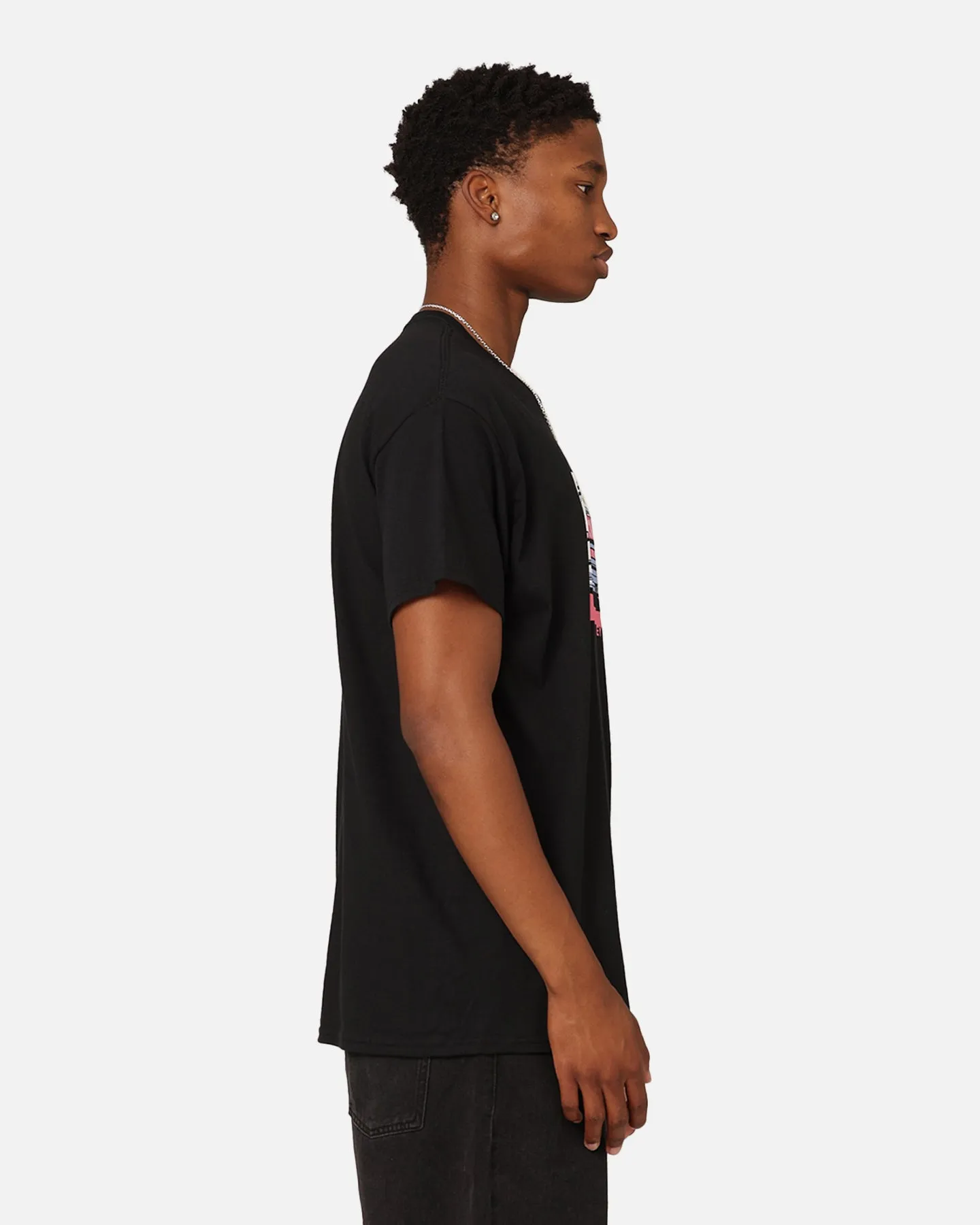Classic Trend Look Modern Casual Key Street Chisai T-Shirt Black