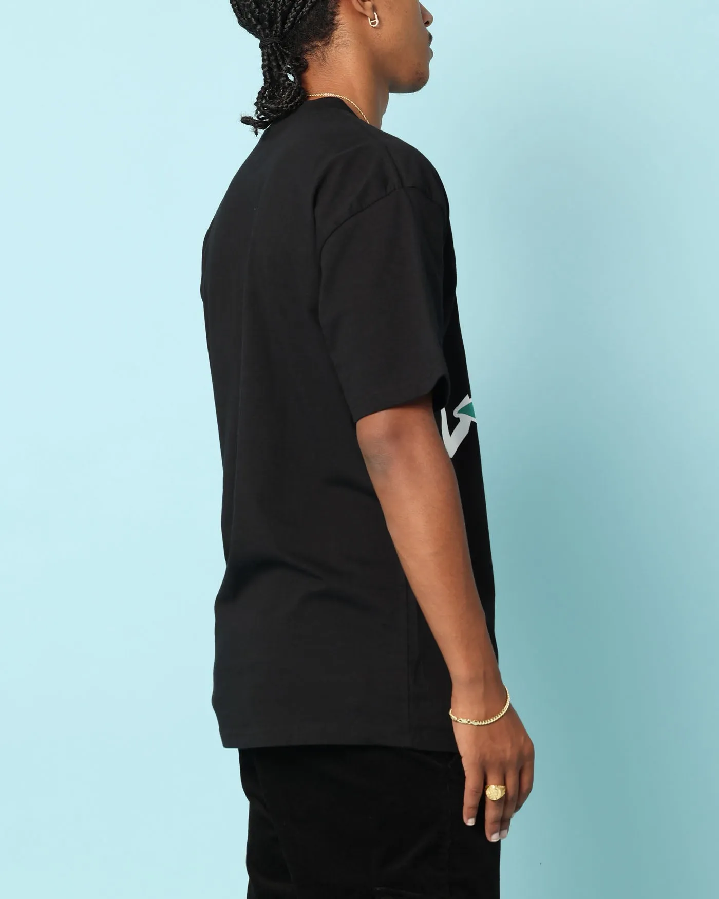 Wear Resistant Fabric Carre Rosey Oversized T-Shirt Black