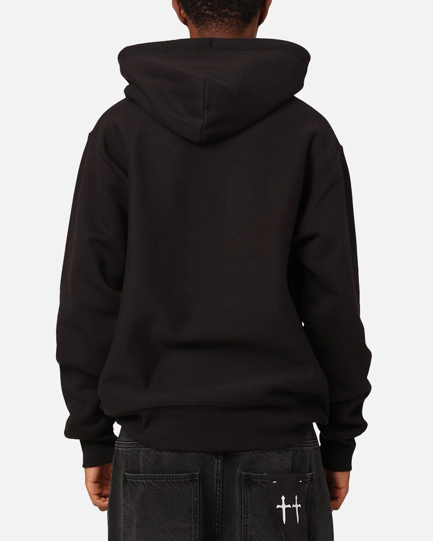 Champion Reverse Weave Small C Hoodie Black Caribbean style