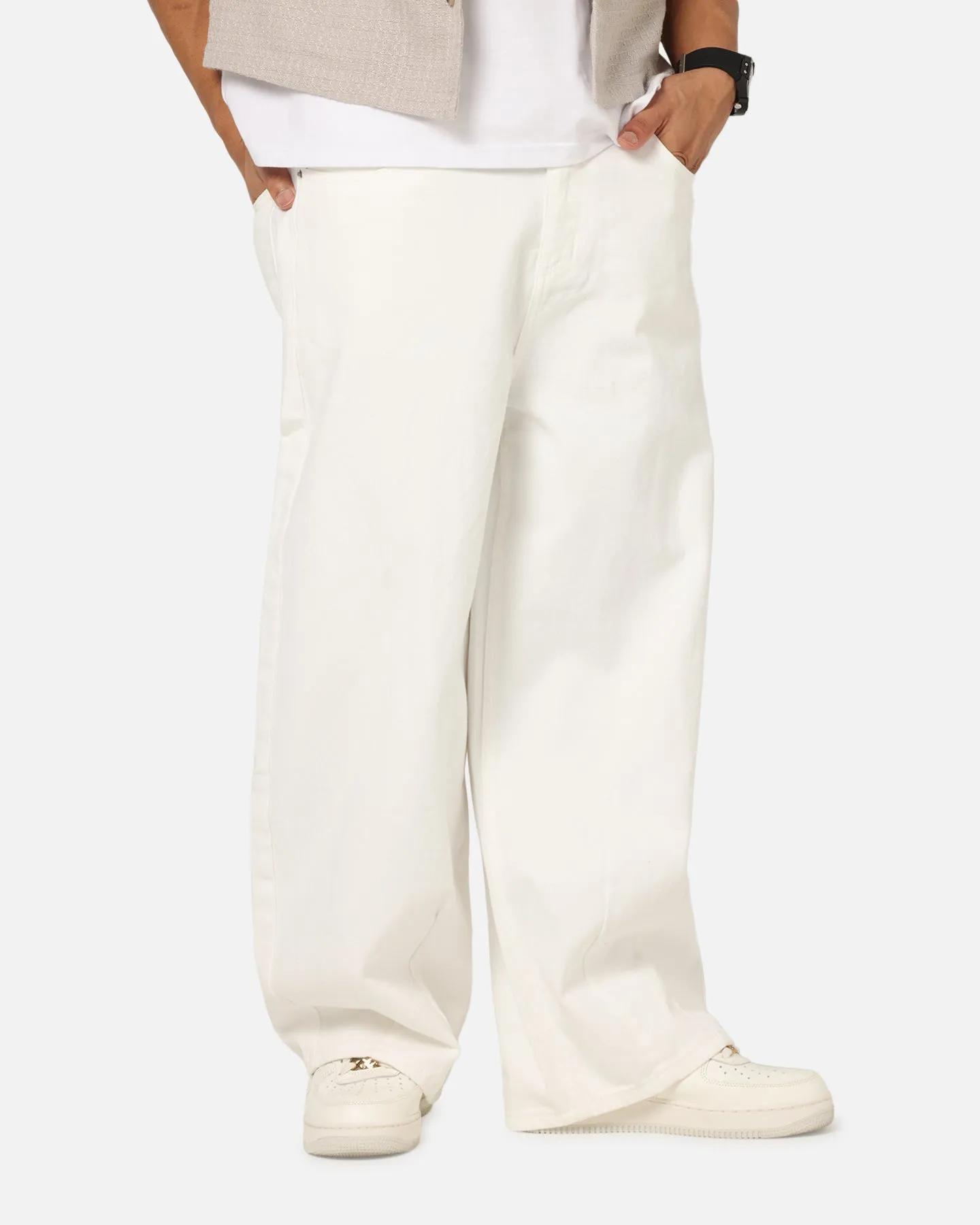 breath easy XXIII Balloon Jeans Off White