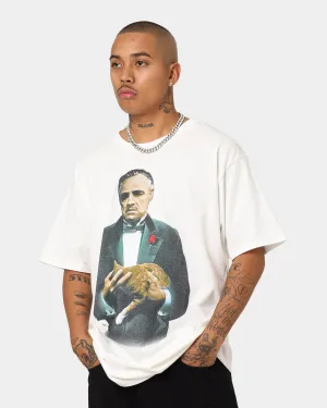Perfect Comfort Wear Chic Fashion American Thrift X The Godfather The Godfather Cat T-Shirt White