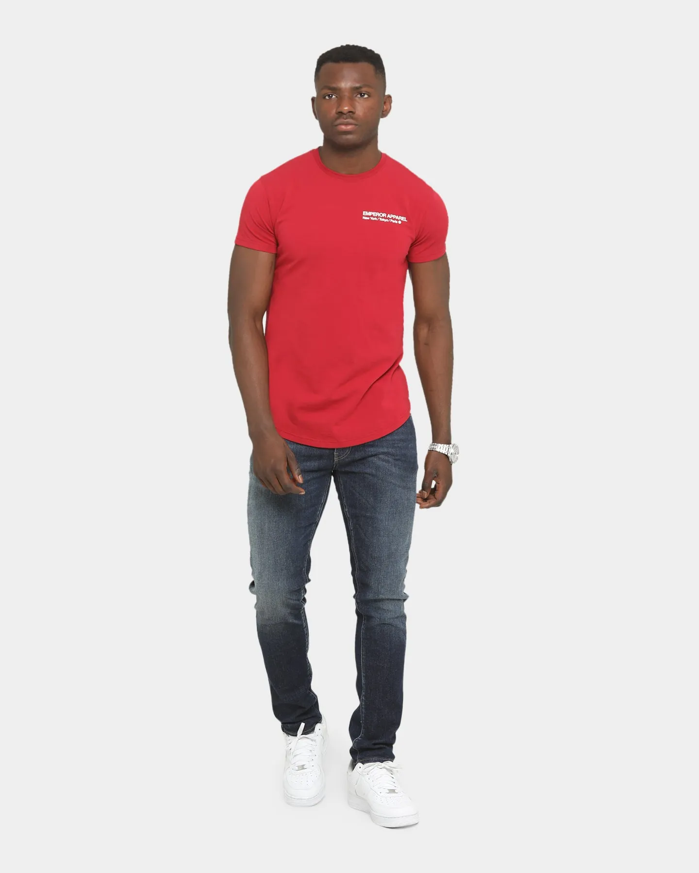 Non Toxic Materials Emperor Apparel Inner City After Dark Short Sleeve T-Shirt Maroon