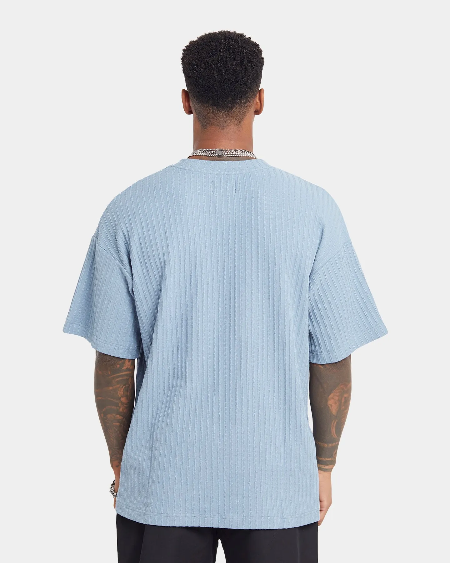 Fun and Playful XXIII Karl Knit T-Shirt Faded Blue